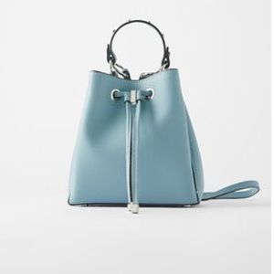 Zara Blue Bucket Bag